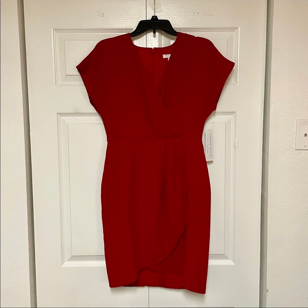 London Style Short Sleeve Sheathe Dress- Size 6